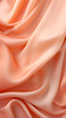 Obraz premium Smooth elegant orange silk or satin. Peach colour.