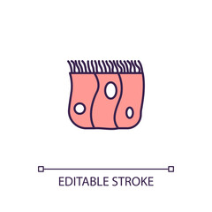 2D simple editable epithelial stem cells icon representing cell therapy, isolated vector, thin line illustration.