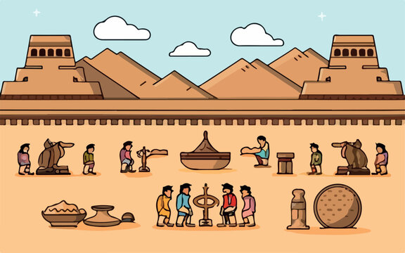 Indus Valley Civilization vector AI generated