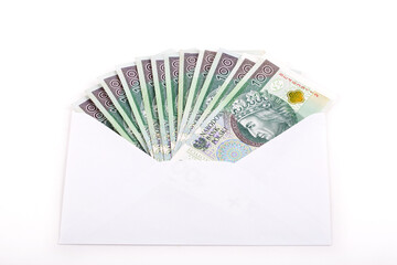 Polish money - Zloty in envelope