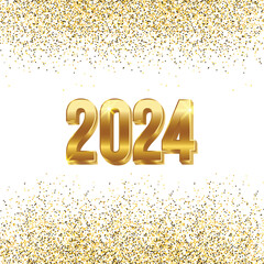2024 3d golden glitter gold dots 