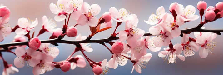 Spring Cherry Blossom Abstract Background Macro , Banner Image For Website, Background, Desktop Wallpaper