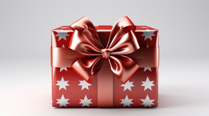 Red Package Bow Isolated On White, Background HD, Illustrations