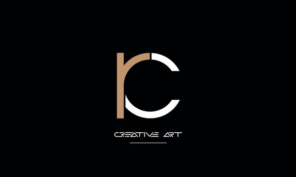 CR, RC, C, R abstract letters logo monogram