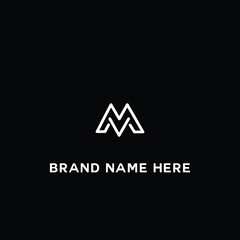 Letter M logo icon design template elements