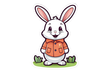 Obraz premium Cute Rabbit (PNG 10800x7200)