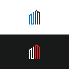 NM logo. N M design. White NM letter. NM, N M letter logo design. Initial letter NM linked circle monogram  logo, NM letter logo vector design.  logo