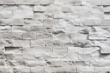 Wide background material photo of white brick