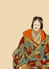 能　月岡耕漁　能楽百番　「千手」