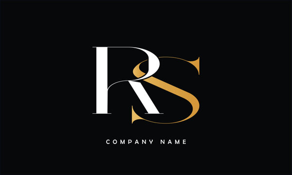 RS, SR, R, S Abstract Letters Logo Monogram