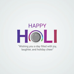 creative illustration of Happy holi festival  for social media ads vector