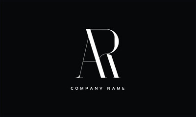 AR, RA, A, R Abstract Letters Logo Monogram