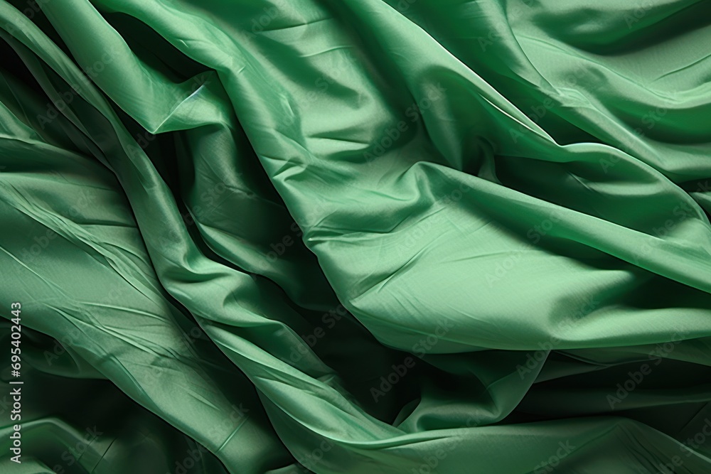 Poster a close up of a green cloth textured with a cloth textured with a cloth textured with a cloth textur