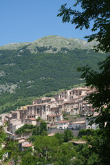 Obraz premium Barrea, old village at Abruzzo National Park