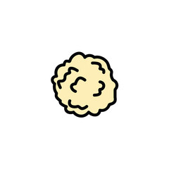 Sushi rolls of food colorful set. In this illustration meticulous design details complement the elegance of rice ball. Vector illustration.