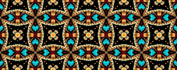 Seamless Navajo pattern. European Motif. Native