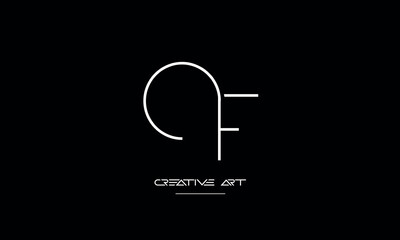 CF, FC, C, F abstract letters logo monogram
