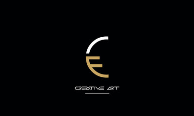 CF, FC, C, F abstract letters logo monogram