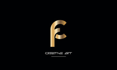 CF, FC, C, F abstract letters logo monogram