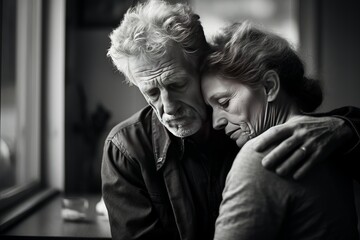 photo Document the emotional ups and downs of a partnership with a candid shot of a couple in conflict. Generative AI