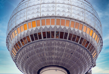 Close up / Detail of the Berlin television tower 