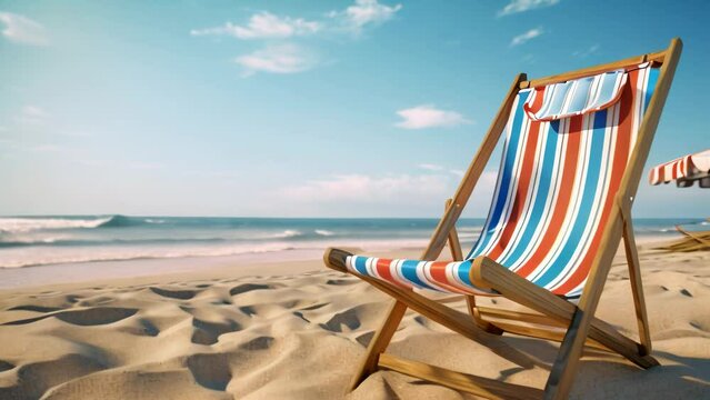 beach chair in resort