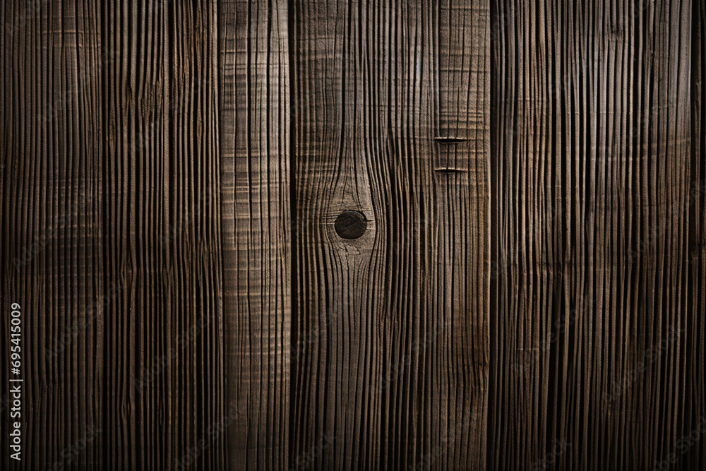 Poster Simplistic fingerprint design against a backdrop of bamboo texture.