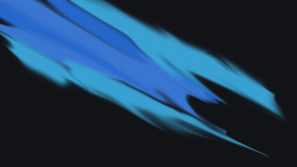 Dark black cobalt blue sapphire blue abstract background.Wave, wavy curved lines. Rough grunge grain sound. Neon light sparkles brightly. Design