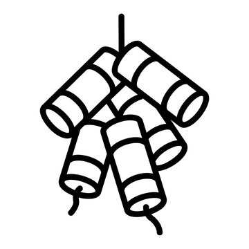 recommend clip art: fire cracker outline icon