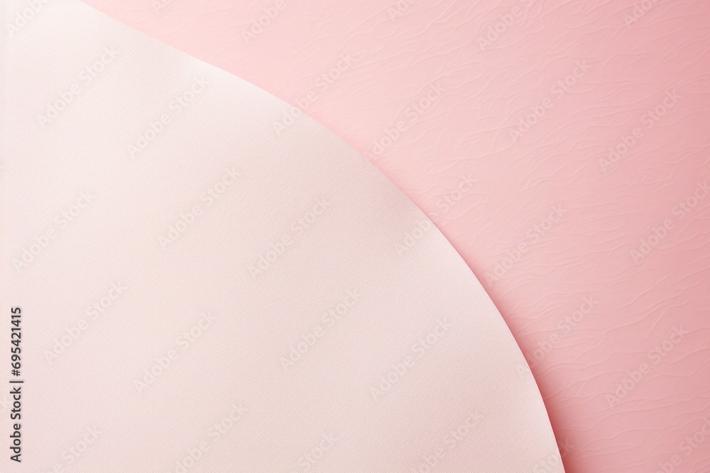 Poster a close up of a pink and white background with a curved corner on the left side of the image and a p