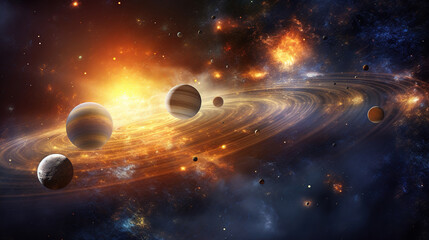 galaxy in space. Generative Ai