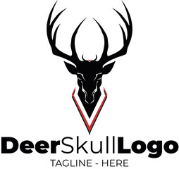 Deer skull creative logo