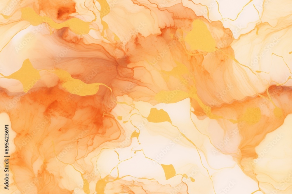 Poster a close up of a green and yellow substance on a white and yellow background with lots of green and y
