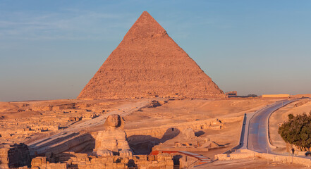 The Sphinx in Giza pyramid complex - Cairo, Egypt 
