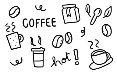 doodles morning coffee set 