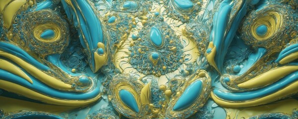 a blue and gold abstract background