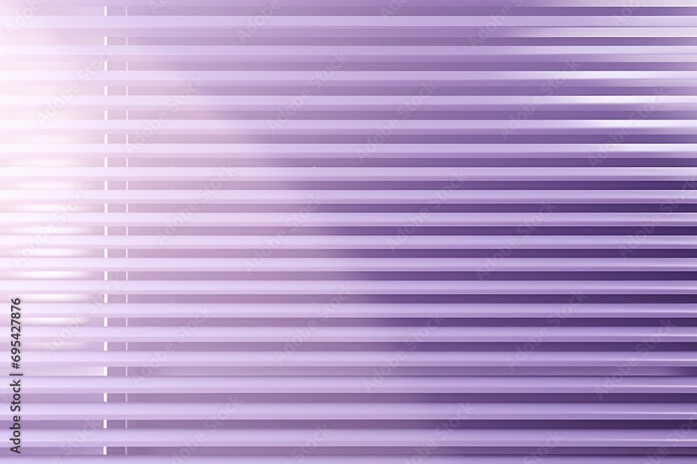Poster a blurry photo of a window with a purple and white stripe pattern on the outside of the window and a
