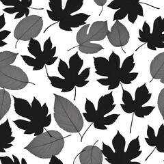 nk Leaves on White: A Symphony of Simplicity and Elegance