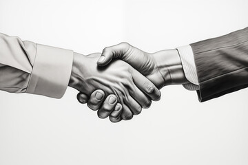 business handshake. Generative AI