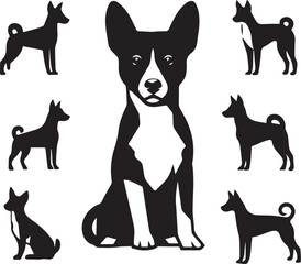 Icon Set Of Dog, Breeds, Canine, Pooch, Hound, Puppy, Mutt, Pet, Doggy editable vector