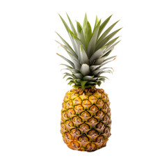 pineapple isolated on white. Generative ai