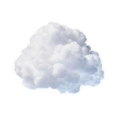 white cloud on white background. Generative ai