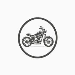 Fototapeta premium Motorcycle Logo Design Very Cool Concept 