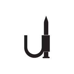 CABLE CLAMP NAIL ICON