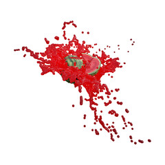 Realistic 3D render of watermelon Fruit best for commercial and Design purpose