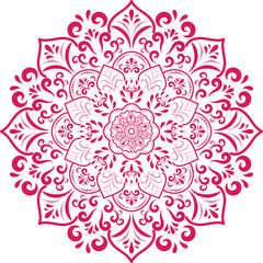 round flower mandala Luxury Ornamental Background Vector Design decorative mandala for tattoo, Islamic Pattern, Ornament, Art, henna, Indian Pattern.
