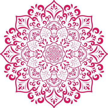 round flower mandala Luxury Ornamental Background Vector Design decorative mandala for tattoo, Islamic Pattern, Ornament, Art, henna, Indian Pattern.