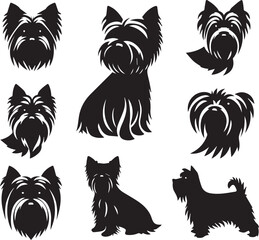 Icon Set Of Dog, Breeds, Canine, Pooch, Hound, Puppy, Mutt, Pet, Doggy editable vector