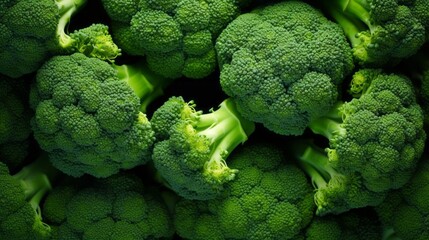 fresh broccoli background: organic vegetables, healthy eating, and natural ingredients - vibrant collection of nutrient-rich food for a healthier lifestyle