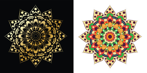 luxury modern mandala vector, traditional and authentic ,  motifs. Good for 
fabric and textile, wallpaper and packaging concepts